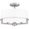 Quoizel Seymour Semi Flush 3 Lights Brusjhed Nickel SEY1715BN - alternate 1